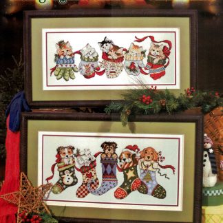 Hanging Around for Christmas cross stitch book SCB411 from Stoney Creek