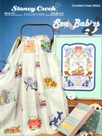 Sea Babies cross stitch book SCB431 from Stoney Creek