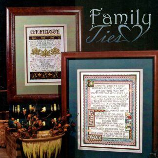 Family Ties cross stitch book SCB432 from Stoney Creek