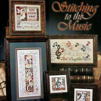 Stitching to the Music cross stitch book SCB443 from Stoney Creek