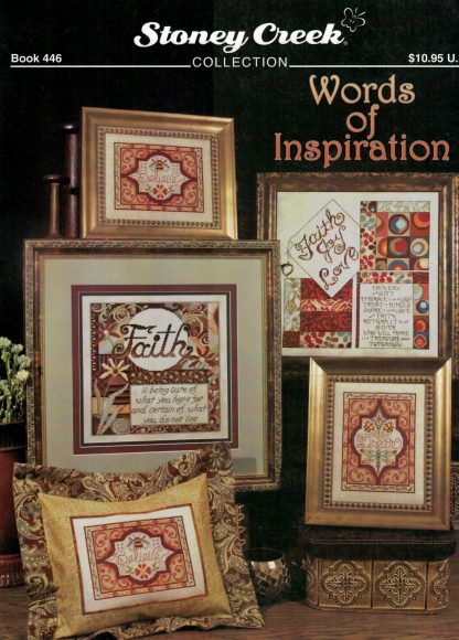 Words of Inspiration cross stitch book SCB446 from Stoney Creek