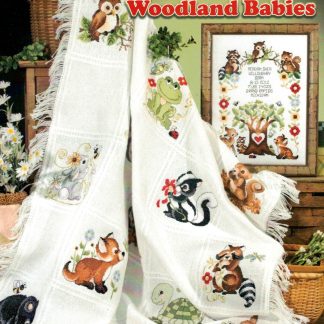 SCB455 Woodland Babies cross stitch book from Stoney Creek