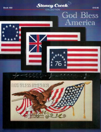 SCB460 God Bless America cross stitch book from Stoney Creek