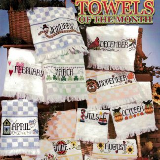 SCB462 Towels of the Month cross stitch book from Stoney Creek