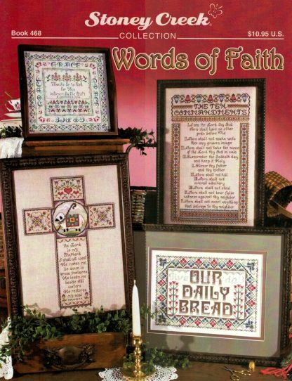 SCB468 Words of Faith cross stitch book by Stoney Creek