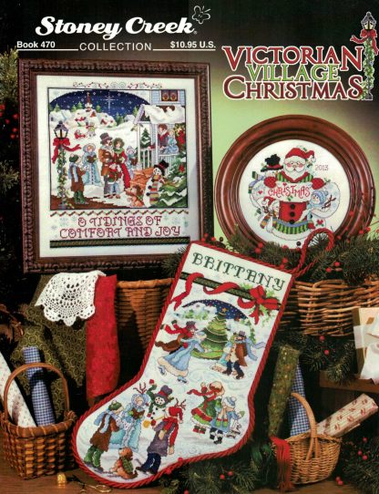 SCB470 Victorian Village Christmas cross stitch book by Stoney Creek