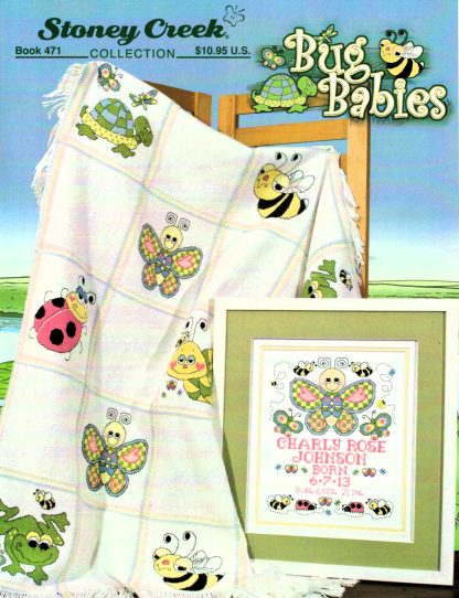 SCB471 Bug Babies cross stitch book by Stoney Creek