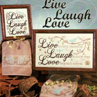 SCB475 Live Laugh Love cross stitch book by Stoney Creek