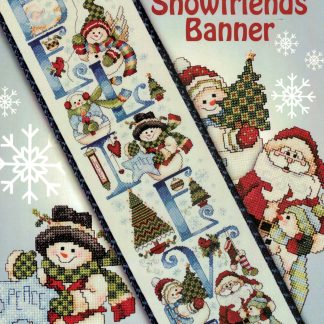 SCB483 Believe Snowfriends Banner cross stitch book from Stoney Creek