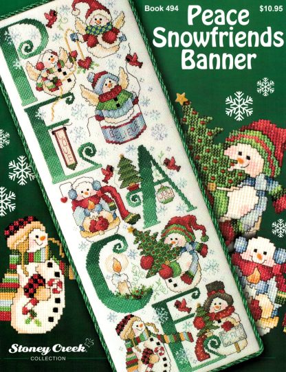 SCB494 Peace Snowfriends Banner cross stitch book from Stoney Creek