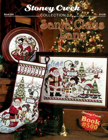 SCB500 Santa Claus Lane cross stitch book from Stoney Creek