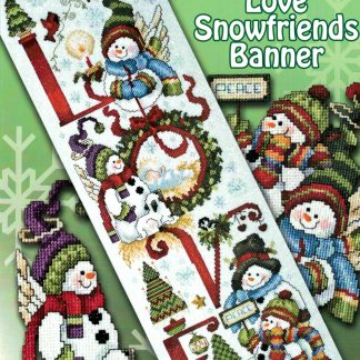 SCB513 Love Snowfriends Banner cross stitch book from Stoney Creek