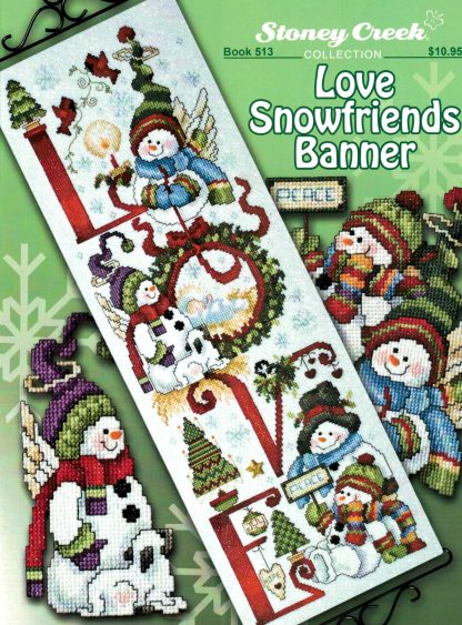 SCB513 Love Snowfriends Banner cross stitch book from Stoney Creek