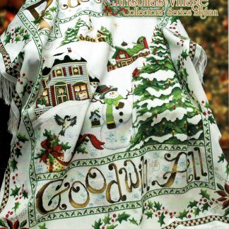 SCB517 Christmas Village Afghan cross stitch book from Stoney Creek