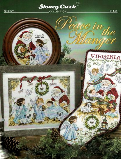 SCB523 Peace in the Manger cross stitch book from Stoney Creek