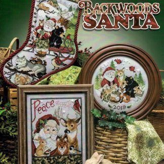 SCB526 Backwoods Santa cross stitch book from Stoney Creek