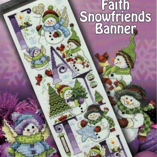 SCB528 Faith Snowfriends Banner cross stitch book from Stoney Creek