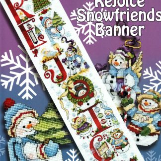 SCB538 Rejoice Snowfriends Banner cross stitch book from Stoney Creek