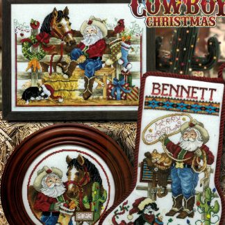 SCB547 Cowboy Christmas cross stitch book from Stoney Creek