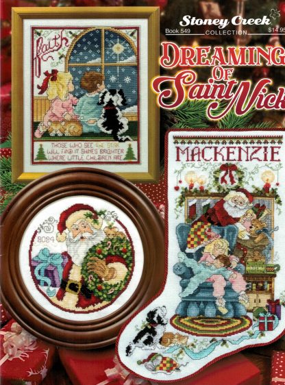 SCB549 Dreaming of Saint Nick cross stitch book from Stoney Creek