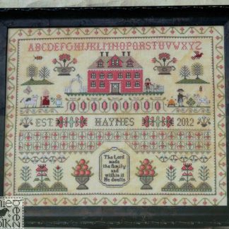 The Haynes Sampler Cross Stitch pattern from Annie Beez Folk Art ABF-NW47