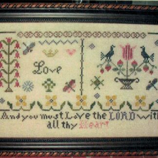 Fruit of the Spirit Love cross stitch pattern from Abby Rose Designs