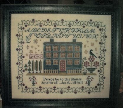 Blue Manor cross stitch pattern from Abby Rose Designs