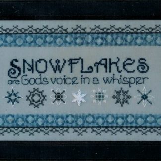 Snowflakes in Blue Cross Stitch pattern from Annalee Waite Designs