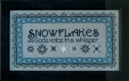 Snowflakes in Blue Cross Stitch pattern from Annalee Waite Designs