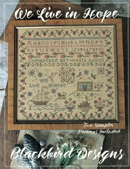 We Live in Hope cross stitch pattern from Blackbird Designs