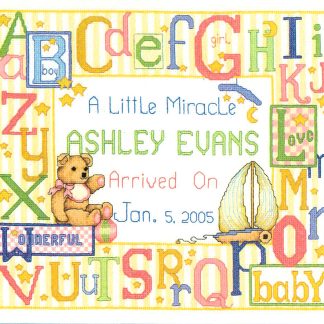 A Little Miracle cross stitch pattern from Bobbie G Designs