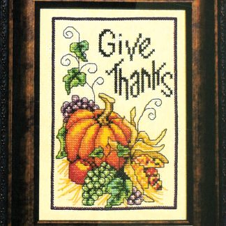 Thanksgiving Wish cross stitch pattern from Bobbie G Designs