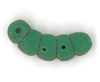 1129 Inchworm button from Just Another Button Company
