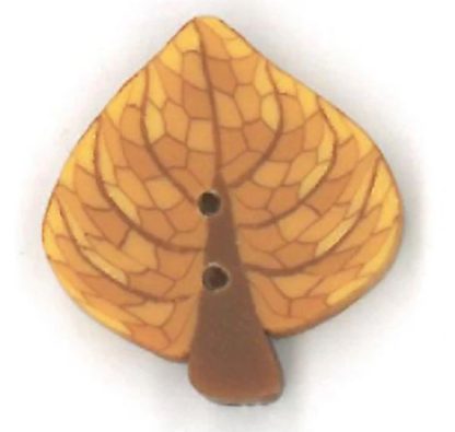 2247 Small Aspen Leaf button from Just Another Button Company