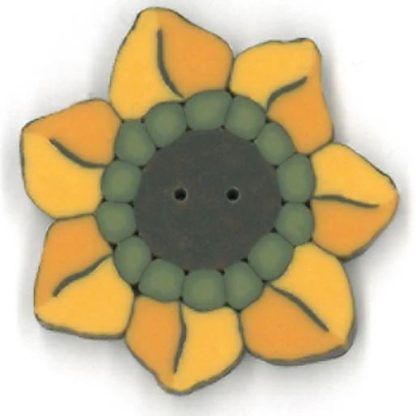 2259 Sunflower button from Just Another Button Company