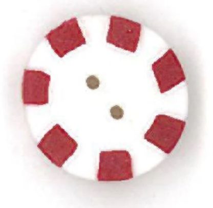 4415 Red Peppermint button from Just Another Button Company