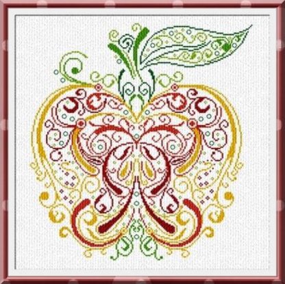 AAN162 Pomo Apple cross stitch pattern from Alessandra Adelaide