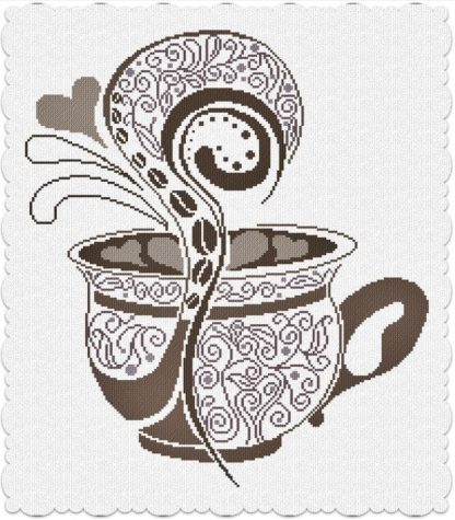 AAN341 Caffe Latte cross stitch pattern from Alessandra Adelaide