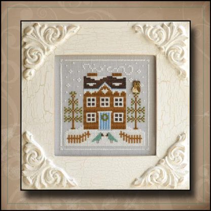 CCN-FF05 Bluebird Cabin cross stitch pattern by Country Cottage Needleworks