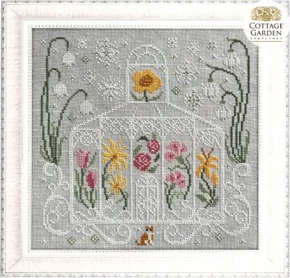 CGS1113 Green House cross stitch pattern from Cottage Garden Samplings