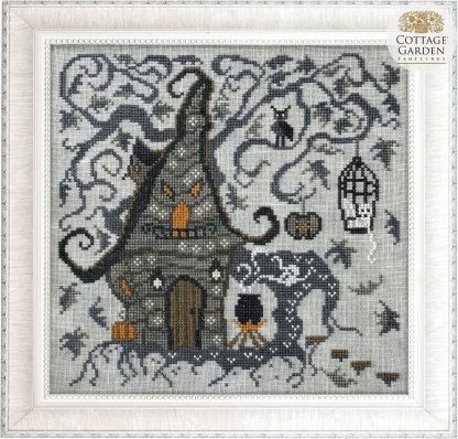 CGS1122 Haunted House cross stitch pattern from Cottage Garden Samplings