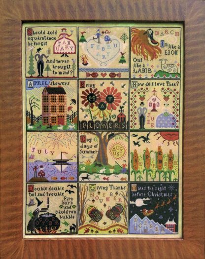 CHS-AYE A Year at Hawk Run Hollow cross stitch pattern from Carriage House Samplings