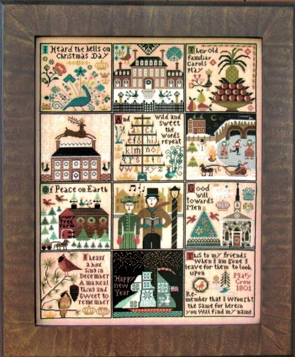 CHS-CHR Christmas at Hawk Run Hollow cross stitch pattern from Carriage House Samplings