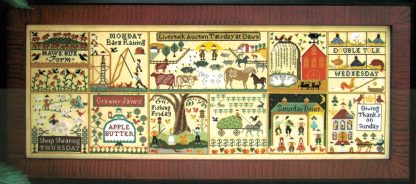 CHS-FAR The Farms of Hawk Run Hollow cross stitch pattern from Carriage House Samplings