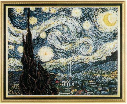 The Starry Night cross stitch pattern from Fine Arts Heritage Society