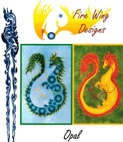 Opal dragon stitch pattern by Fire Wing Designs