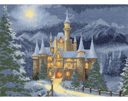 Christmas Fairytale Castle cross stitch pattern from Heritage Crafts