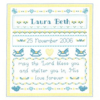 IM1941 Baby Blessings cross stitch pattern from Imaginating