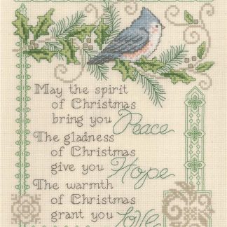 IM2568 Peace, Hope & Love cross stitch pattern from Imaginating