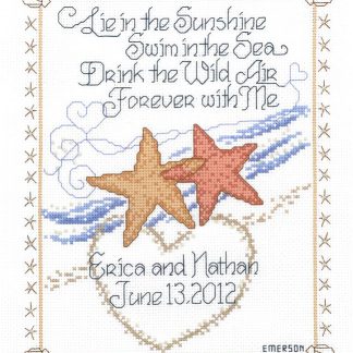 IM2747 Starfish Wedding cross stitch pattern from Imaginating